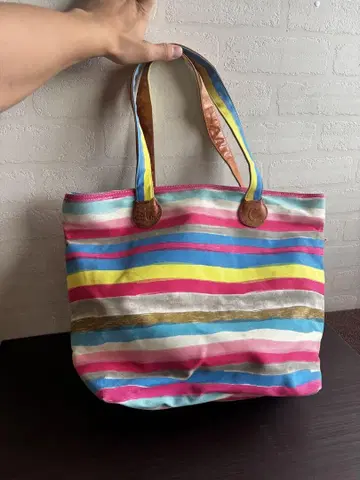 tsumori chisato 스트라이프 토트백