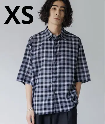 Ombre check HS Shirt / 옴브레 체크 셔츠 (반팔)