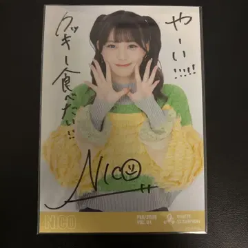 WHITE SCORPION NICO 친필 사인 브로마이드