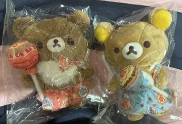 리락쿠마 츄파챠프스 매달린 봉제 인형 차이로이코구마 리락쿠마