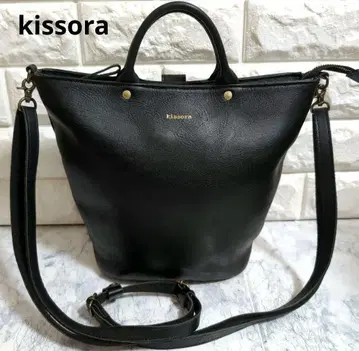 새상품급 키소라 kissora 3way 백팩 천연 가죽 블랙