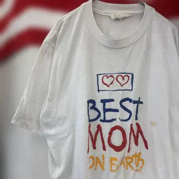 90년대 미국 구제 의류 BEST MOM ON EARTH 티셔츠 M