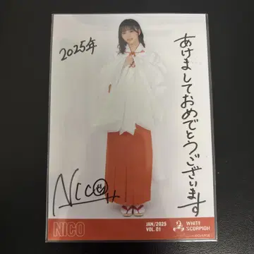 WHITE SCORPION NICO 친필 사인 브로마이드