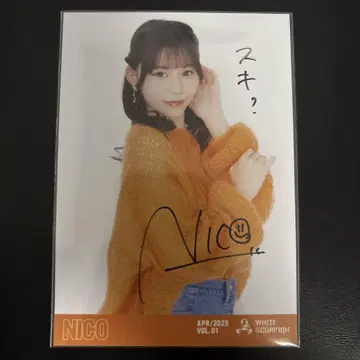 WHITE SCORPION NICO 친필 사인 브로마이드