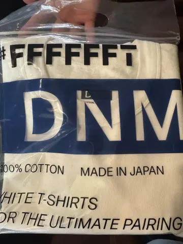 #fffffft DNM 데님용 화이트 T 셔츠 기무라 타쿠야 착용
