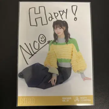 WHITE SCORPION NICO 친필 사인 브로마이드