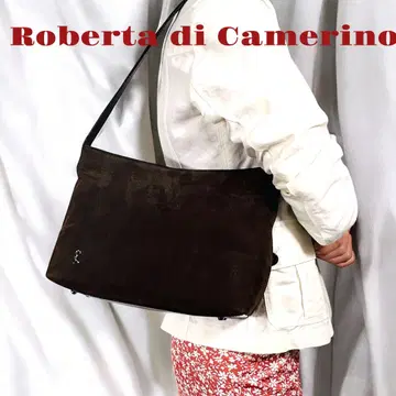 Roberta di Camerino 브라운 스웨이드 숄더백