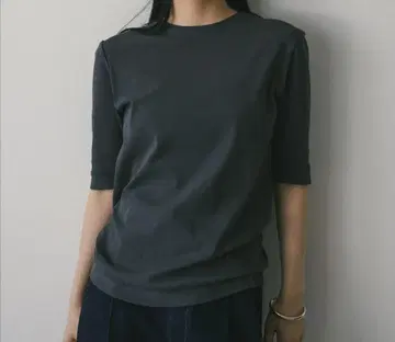 STYLEMIXER  5부 소매 티셔츠 그레이