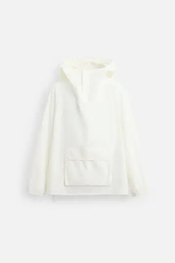 화이트 후드 부착 자켓 마운틴 후드티