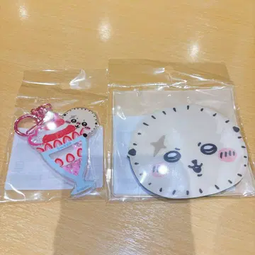 치이카와 랏코 샤카샤카 키링 (딸기 파르페) 미니 거울