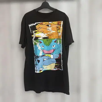 포켓몬 티셔츠 블랙 100% 코튼