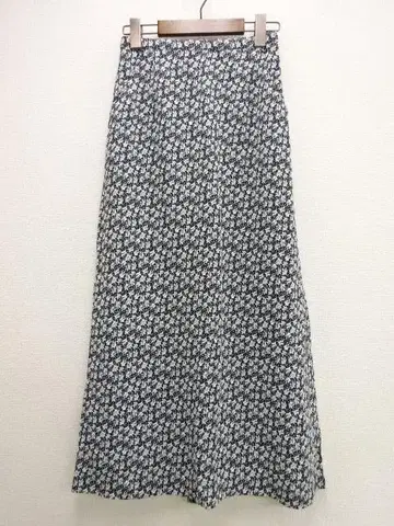 Steven Alan 스티븐 앨런 플라워 롱 스커트 S 화이트 블랙