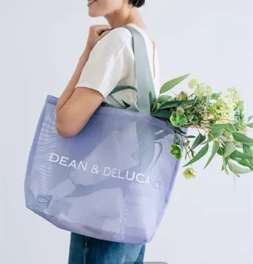 DEAN&DELUCA 메쉬 토트백 L 라일락