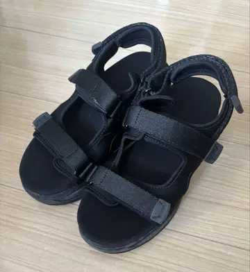 자라 블랙 스포츠 샌들 통굽 36