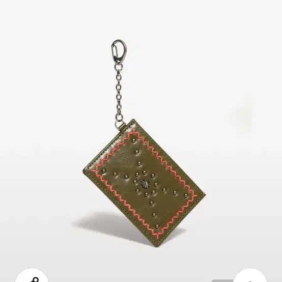 【LE MASQUE】Mono Western Slim Keyring Card Wallet〜韓国発 Le masque Mono Western Slim Keyring Card Wallet Khaki New on