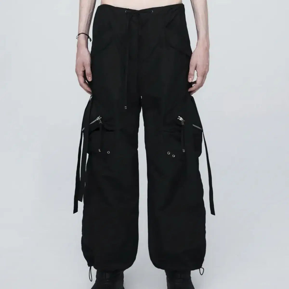 【ラスト一点】NACHE CONVEX TIE CARGO PANTSチャコール NACHE/ナチェ CONVEX TIE CARGO PANTS カーゴパンツ（カーゴ