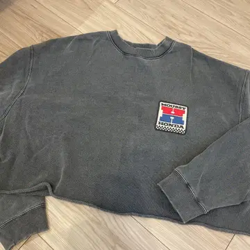 혼다 Moussy CROPPED 풀오버 트레이닝복 그레이