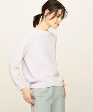 갸루리 비 코튼 카노코 빌드 넥 풀오버 S