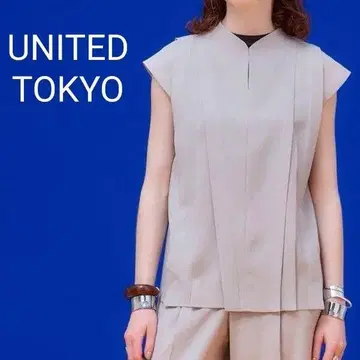 유나이티드 도쿄 린넨 라이크 아지메 스키퍼 블라우스