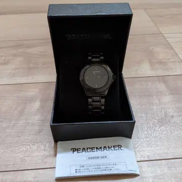 PEACEMAKER 블랙 아날로그 손목시계