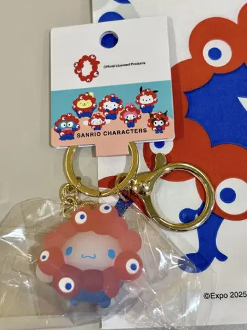 만박 밉밉 입체 마스코트 클리어 컬러 키링 시나모롤