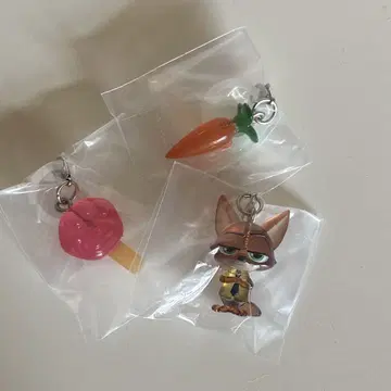 주토피아 메지루시 액세서리 닉 주디 3종 세트