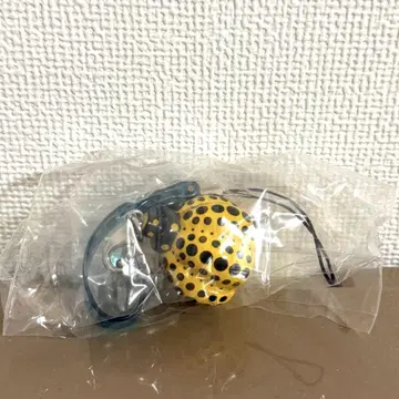 미사용 새상품 쿠사마 야요이 나카지마 한정판 키링 호박