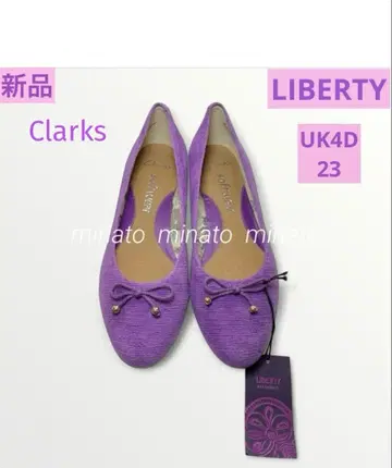 새상품 Clarks 클락스 리버티 플랫 펌프스 UK4D 23
