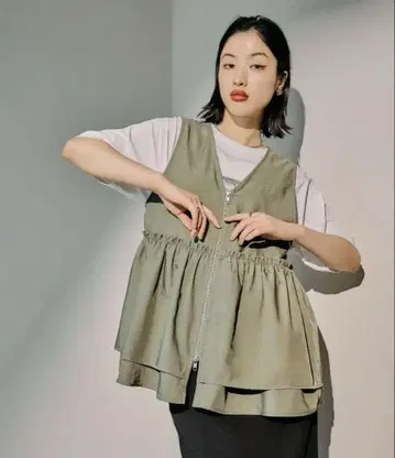 렙심 개더 WZIP 베스트 292340 카키 TALL