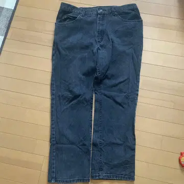 Lee 다크 그레이 스트레이트 데님 와이드 데님