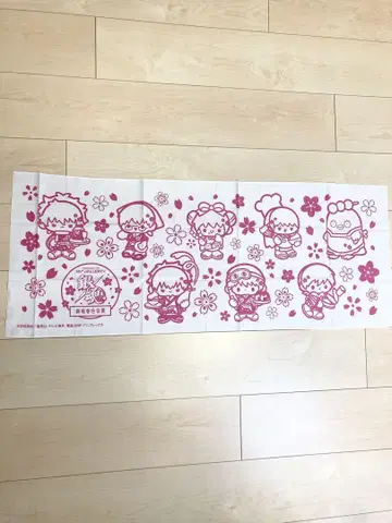 은혼 콜라보 카페 봄의 색깔 다실 손수건 은혼 핑크 and Gallery
