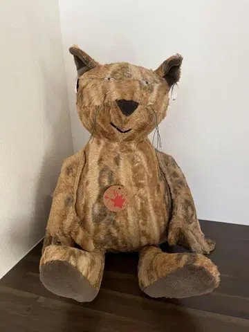 독일 시기키드 오피스 캣 반지 달린 고양이 봉제 인형