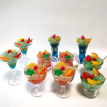 식품 샘플 빙수 빙수 파르페 마그넷 6.5cm~9cm 정도