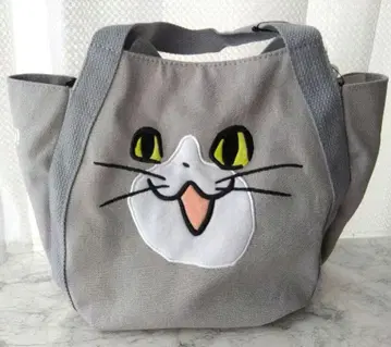 일하는 고양이 미니 벌룬 토트백 토트 사이즈