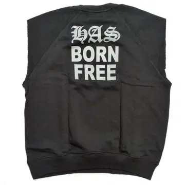 H&S 컷오프 맨투맨 셔츠 XL BLACK 미사용