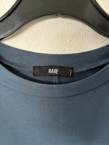 HARE 다크 블루 오버 사이즈 티셔츠 S