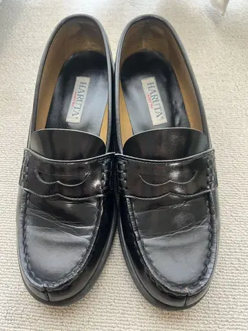 하루타 로퍼 3E 와이드 블랙 검정
