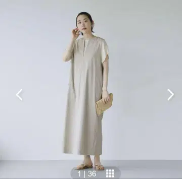 북유럽 생활용품점 KURASHI 슬리브리스 원피스 원피스