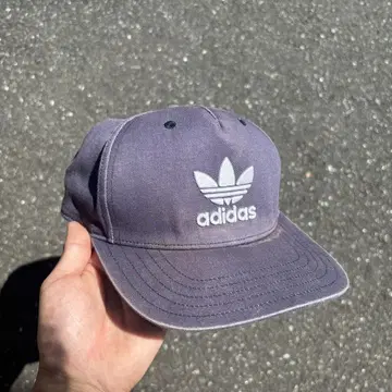 90s 오니 페이드 퇴색 아디다스 트레포일 로고 캡