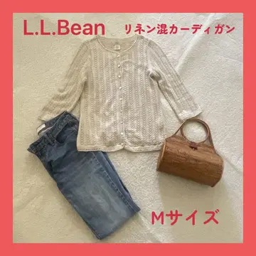L.L.Bean 엘엘빈 가디건 린넨 혼방 베이지 M