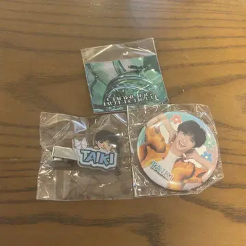 FANTASTICS 사토 다이키 헤어 클립, 캔뱃지, 로고 스티커 세트