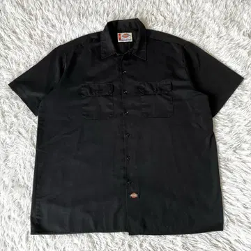 상태 양호 디키즈 반팔 셔츠 2XL 워크 셔츠 빅 사이즈 블랙 63