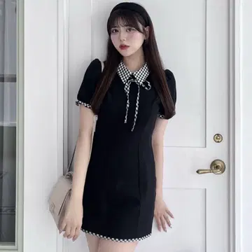 OLIVEdesOLIVE 3way 도킹 미니 원피스 블랙