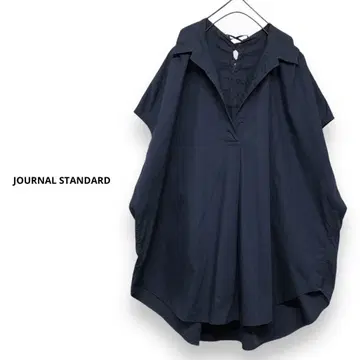 JOURNAL STANDARD 컬러 롱 레이스업 셔츠 와이드 셔츠