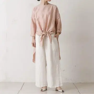 BEARDSLEY 앞매듭 튜닉 셔츠