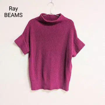 0071 Ray BEAMS 레이빔즈 반팔 니트