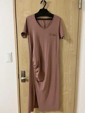 헤르리프토 편안한 티셔츠 스타일 롱 드레스