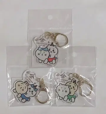 치이카와 치이카와 랜드 아크릴 키링 치이카와 하치와레 토끼 3개