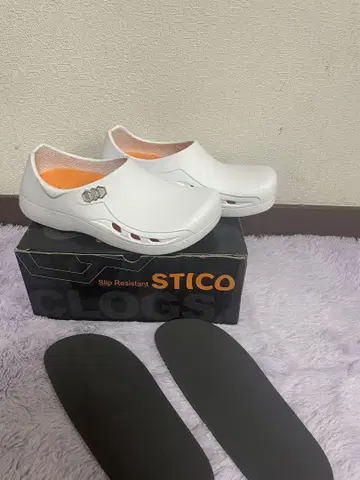 STICO 미끄럼 방지 크로그 화이트 (24cm)
