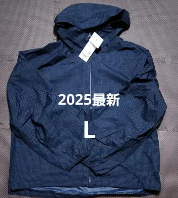 2025 최신 택 포함 유니클로 포켓형 UV 차단 후드티 L 네이비